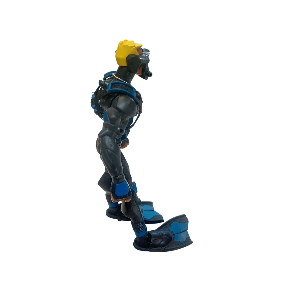 Action Figure Diver Scuba Gear Mask Flippers Blue‎ Black Toy Collectible